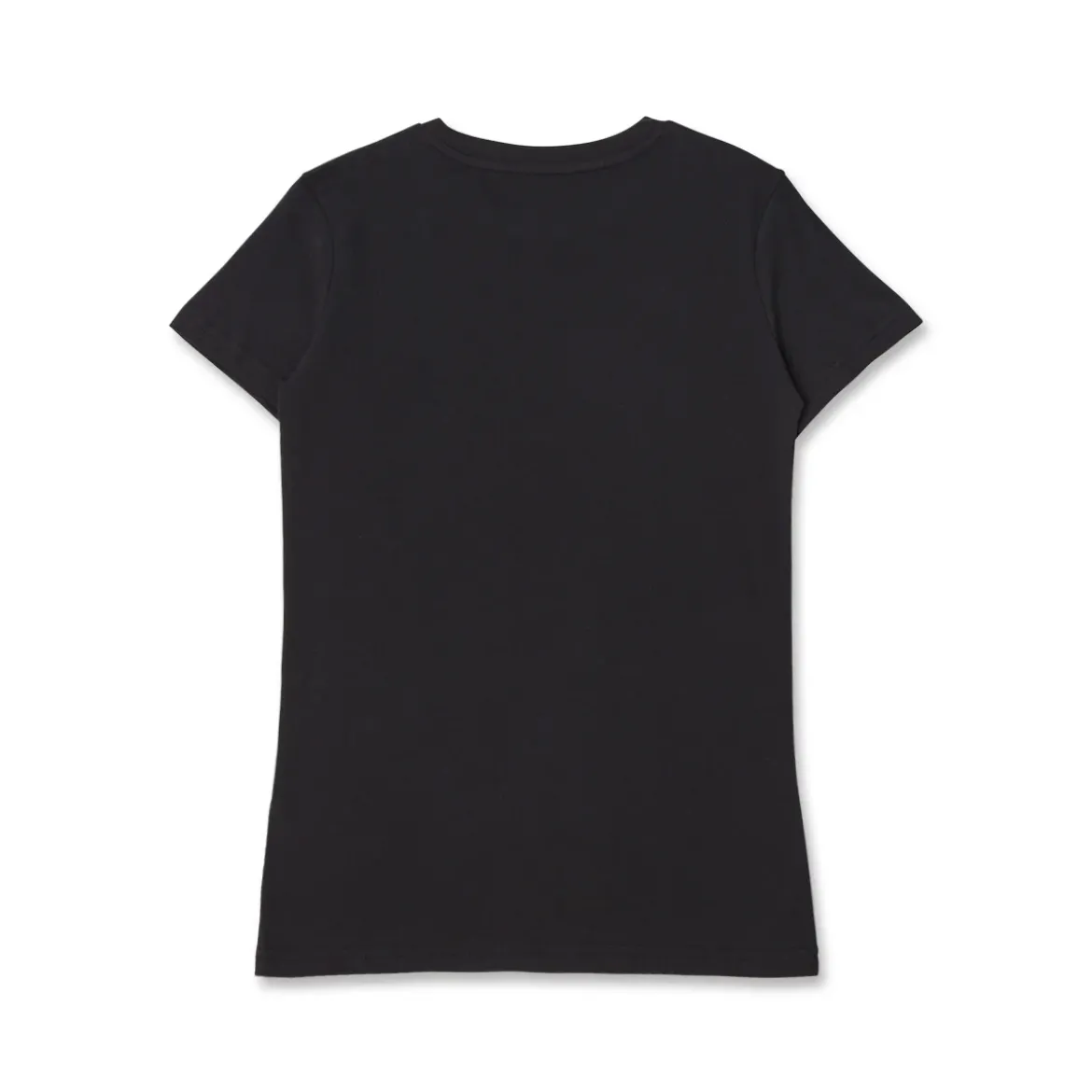 T-shirt Nera da Donna girocollo con logo in strass Puma