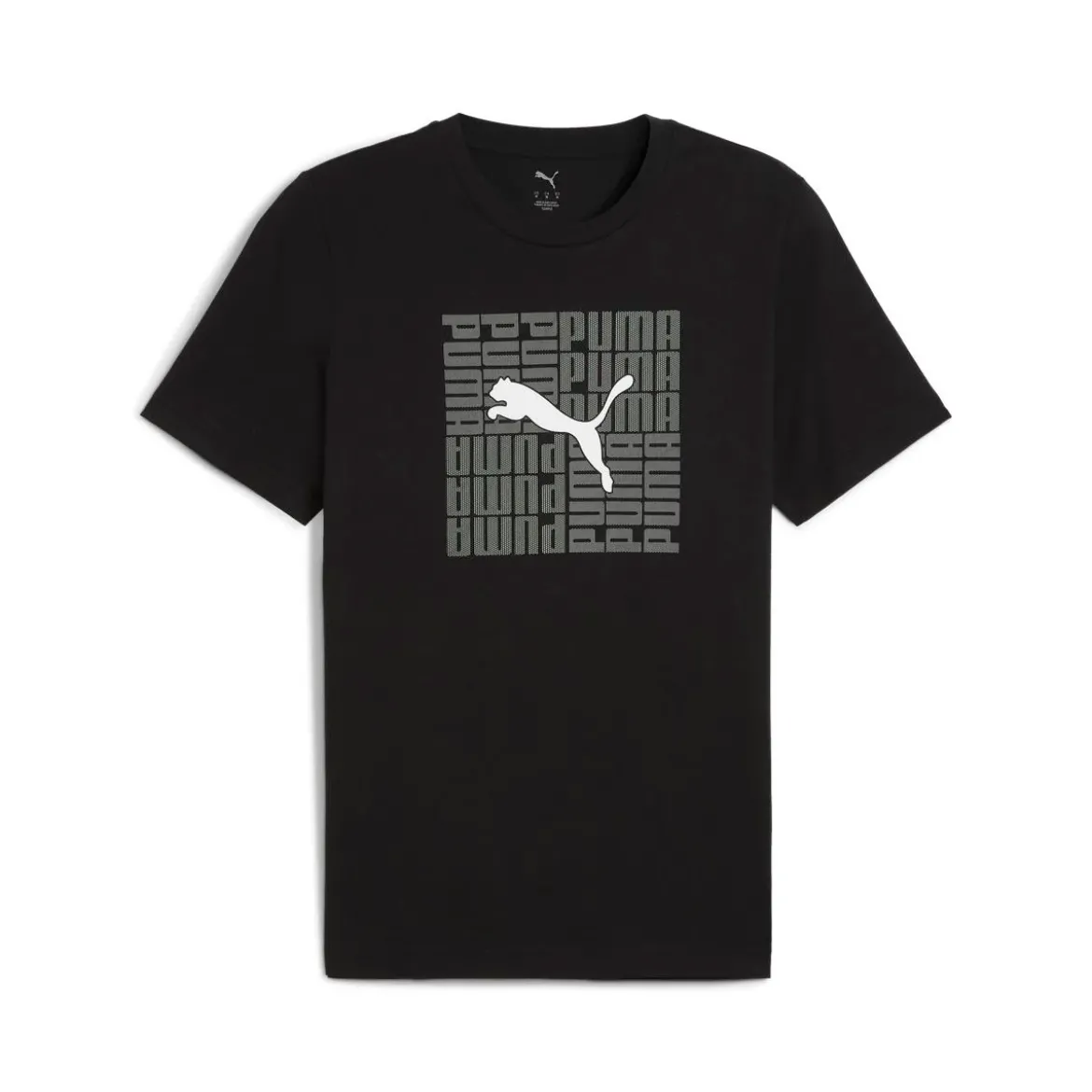 T-shirt nera da Uomo con logo Box Tee Puma