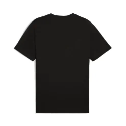 T-shirt nera da Uomo con logo frontale ESS No. 1 Puma
