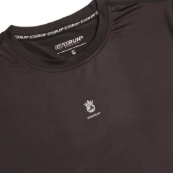 T-shirt sportiva da donna nera GymRun