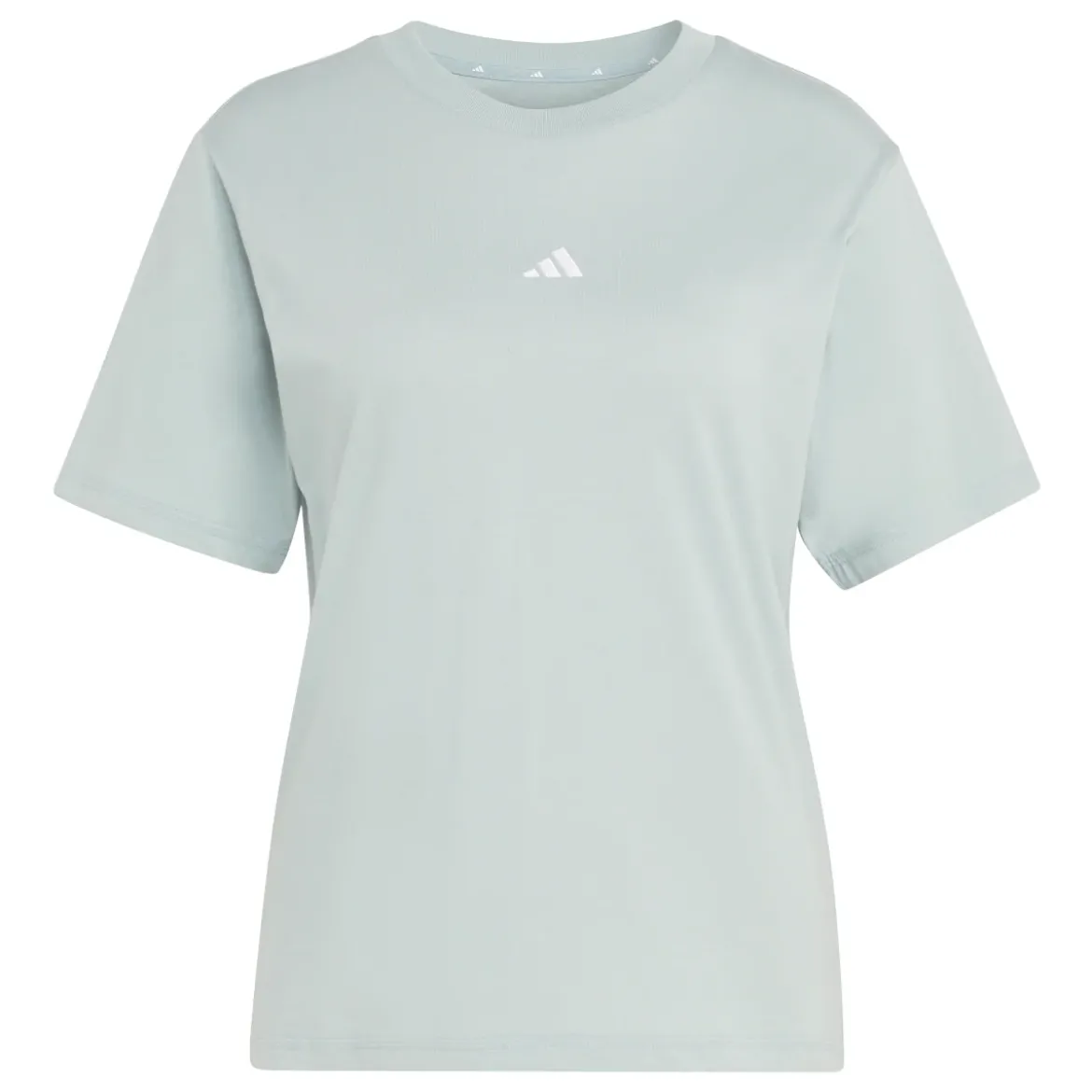 T-shirt sportiva da Donna verde acqua con logo adidas