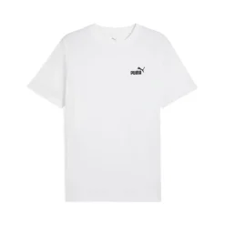 T-shirt sportiva e casual da uomo bianca Puma con logo nero sul petto