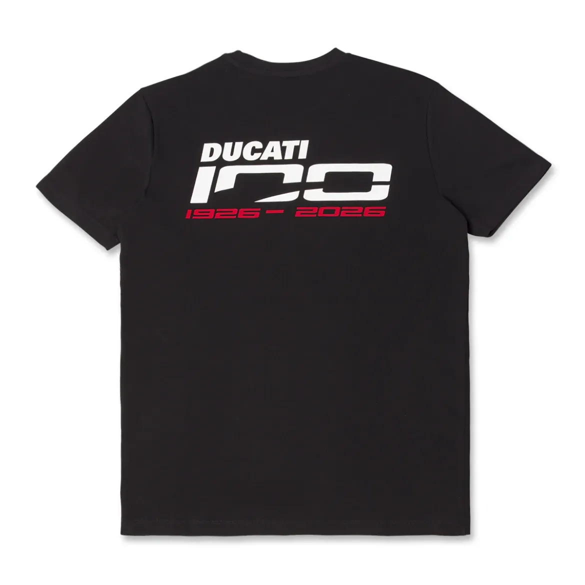 T-shirt sportiva nera in Cotone con logo Ducati 100