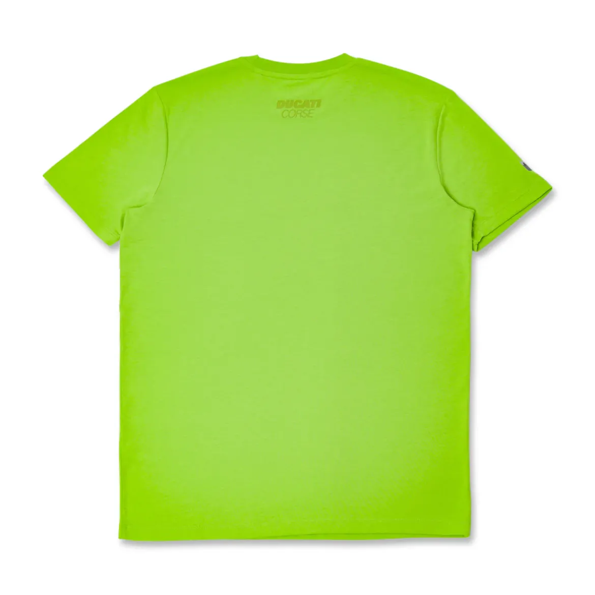 T-shirt Sportiva Uomo Verde con maxi logo frontale Ducati Corse