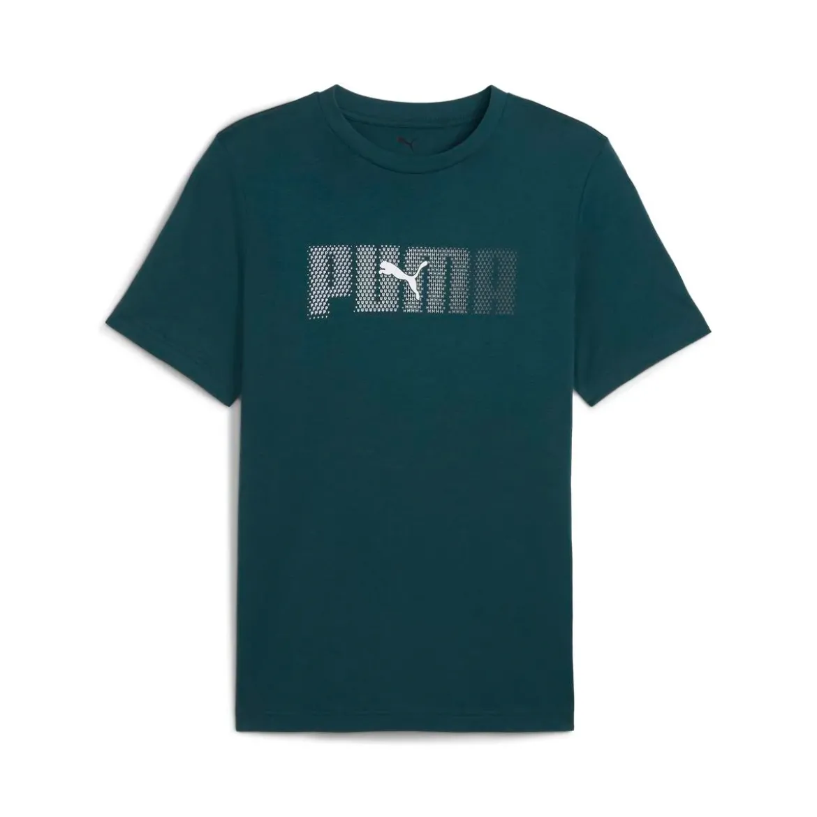 T-shirt verde scuro da Uomo in cotone Puma