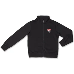 Tuta sportiva nera da Bambino in felpa con logo Ducati Corse