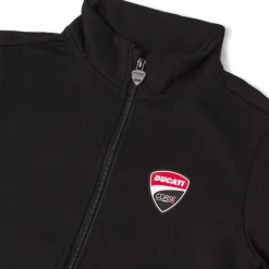 Tuta sportiva nera da Bambino in felpa con logo Ducati Corse