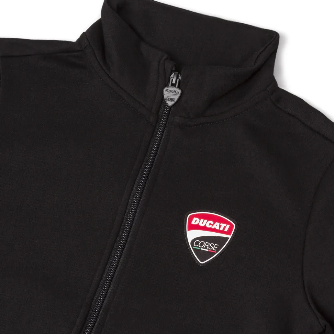 Tuta sportiva nera da Bambino in felpa con logo Ducati Corse