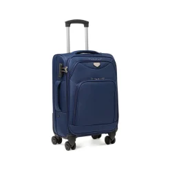 Valigia Bagaglio a mano blu Romeo Gigli Milano in tessuto