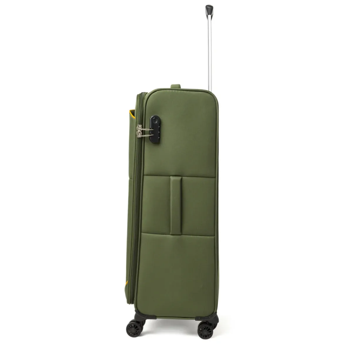 Valigia da stiva in tessuto verde militare Romeo Gigli Milano
