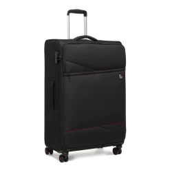 Valigia da stiva morbida nera con chiusura TSA MODO by Roncato