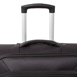 Valigia grande da stiva nera Romeo Gigli Milano con ruote spinner