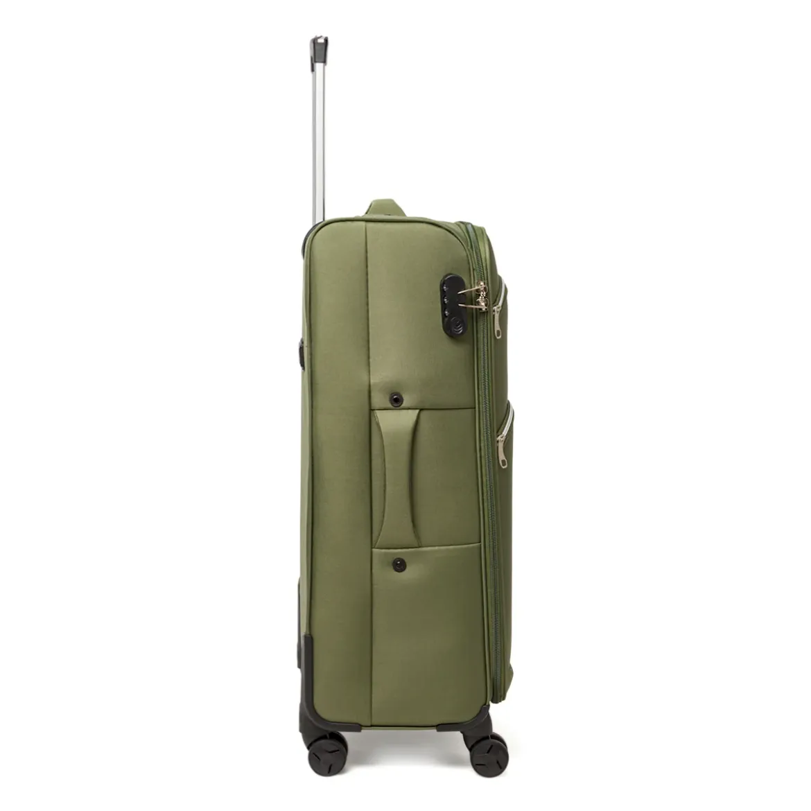 Valigia grande da stiva verde militare Romeo Gigli Milano in tessuto