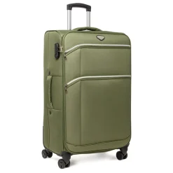 Valigia grande da stiva verde militare Romeo Gigli Milano in tessuto
