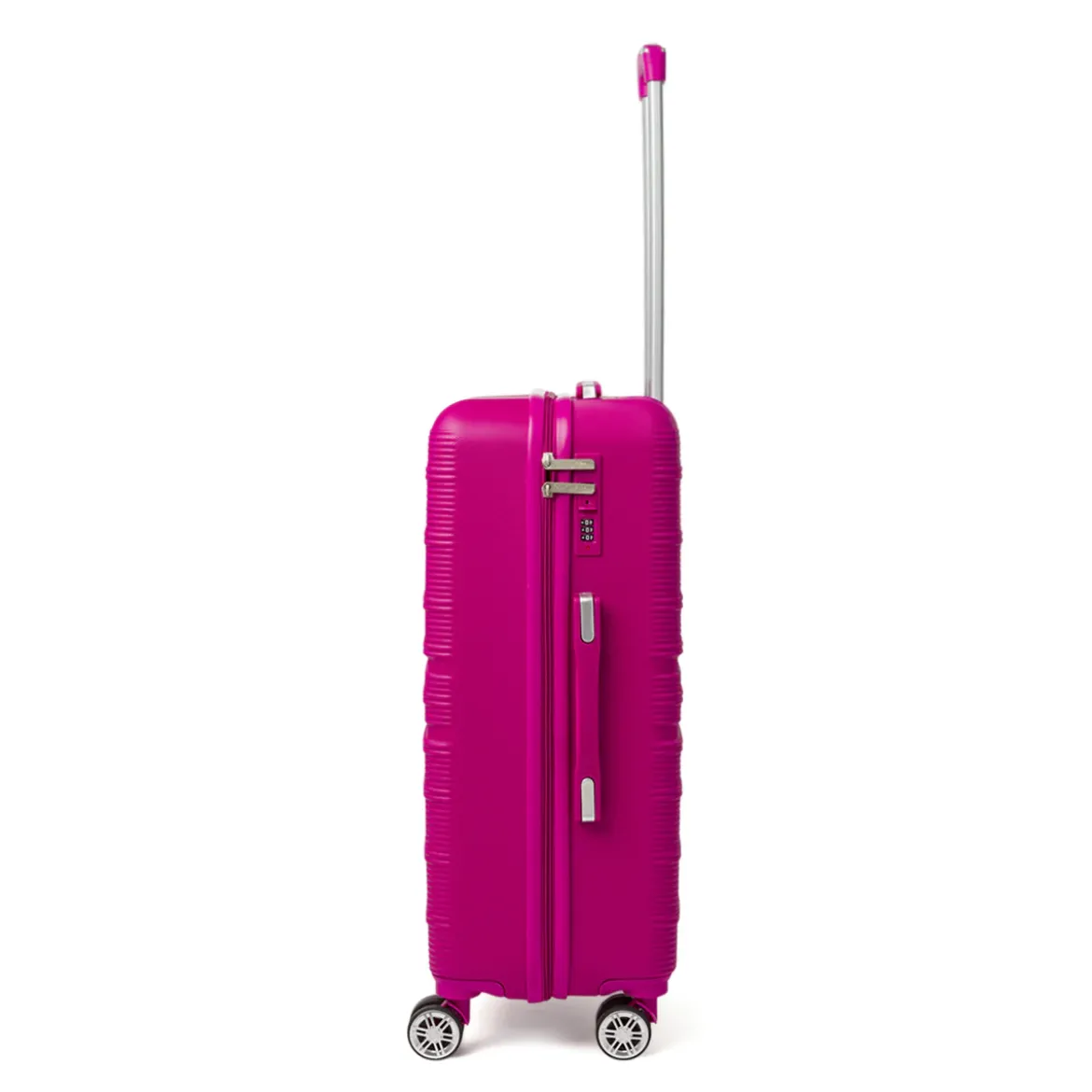 Valigia rigida fucsia con chiusura a combinazione Romeo Gigli Milano