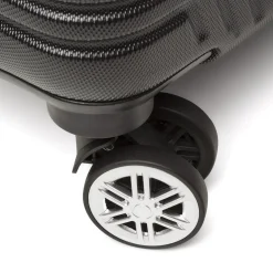 Valigia trolley bagaglio a mano nera rigida in ABS Romeo Gigli Milano