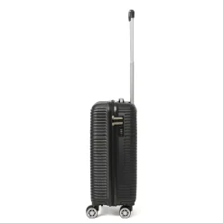 Valigia trolley bagaglio a mano nera rigida in ABS Romeo Gigli Milano