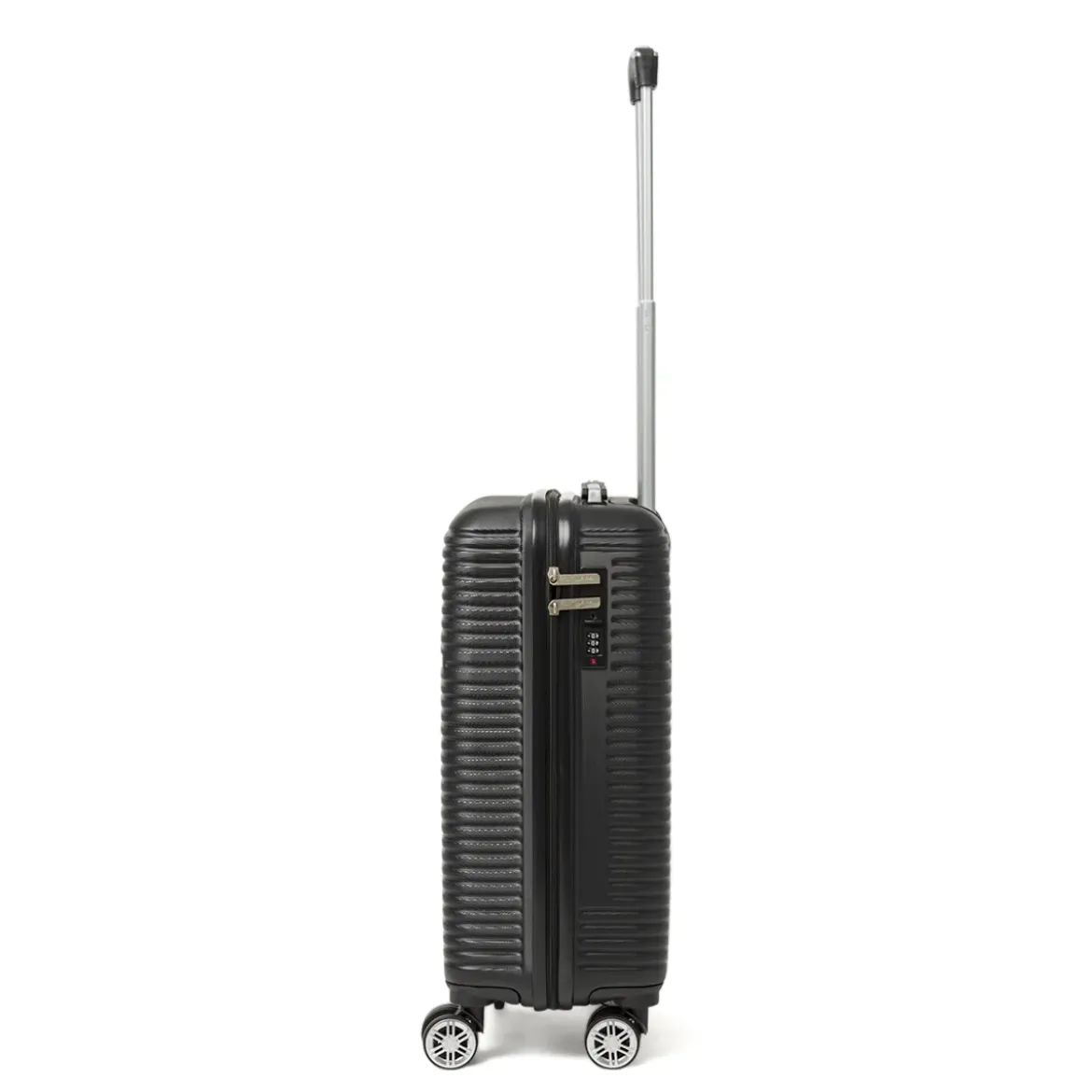 Valigia trolley bagaglio a mano nera rigida in ABS Romeo Gigli Milano