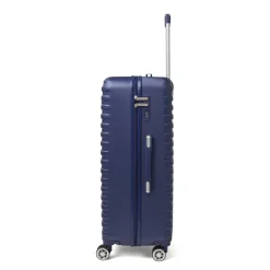 Valigia trolley grande rigida blu da con 4 ruote Romeo Gigli Milano