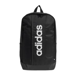 Zaino nero con tasca e logo frontale adidas