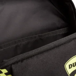 Zaino sportivo nero con dettagli giallo fluo e logo Ducati Corse