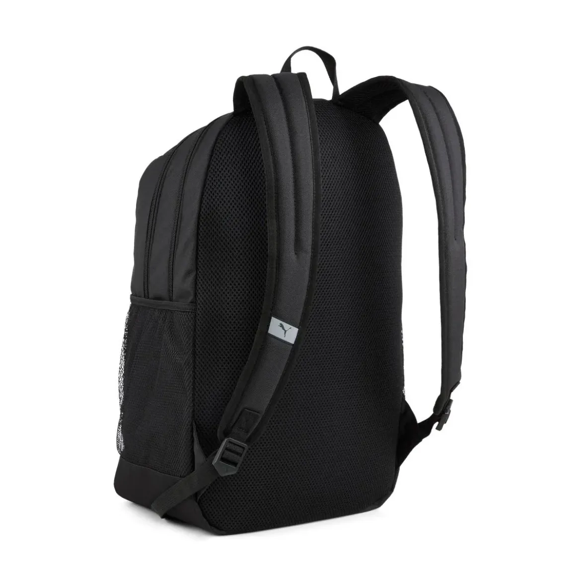 Zaino sportivo nero con logo in rilievo e chiusura zip Puma