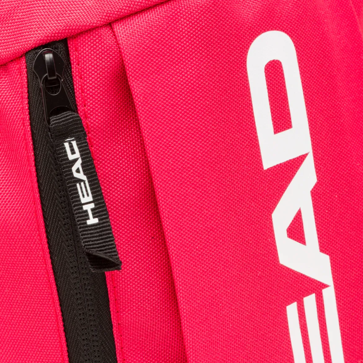 Zaino sportivo Unisex rosso e nero con tasca e logo bianco Head